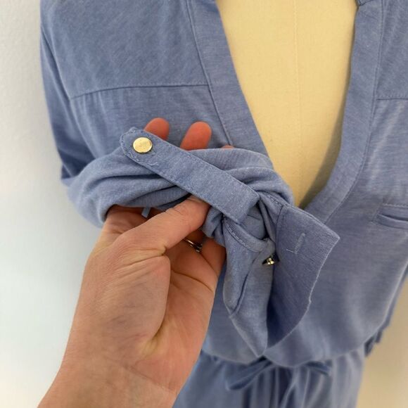 [Sabo Skirt] NWT Soft Blue Tie Waist Dress - Size 2 - Picture 3 of 6